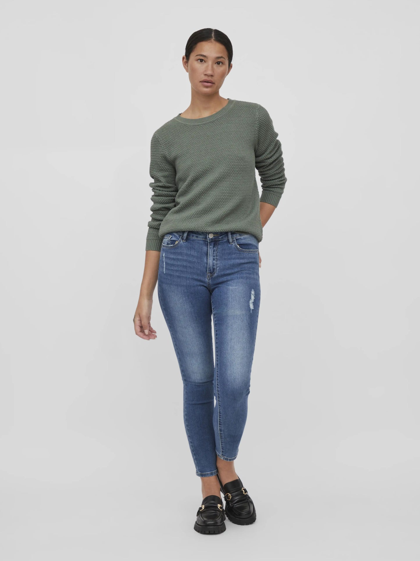 Vila Pullover Vidalo O-Neck Laurel Wreath