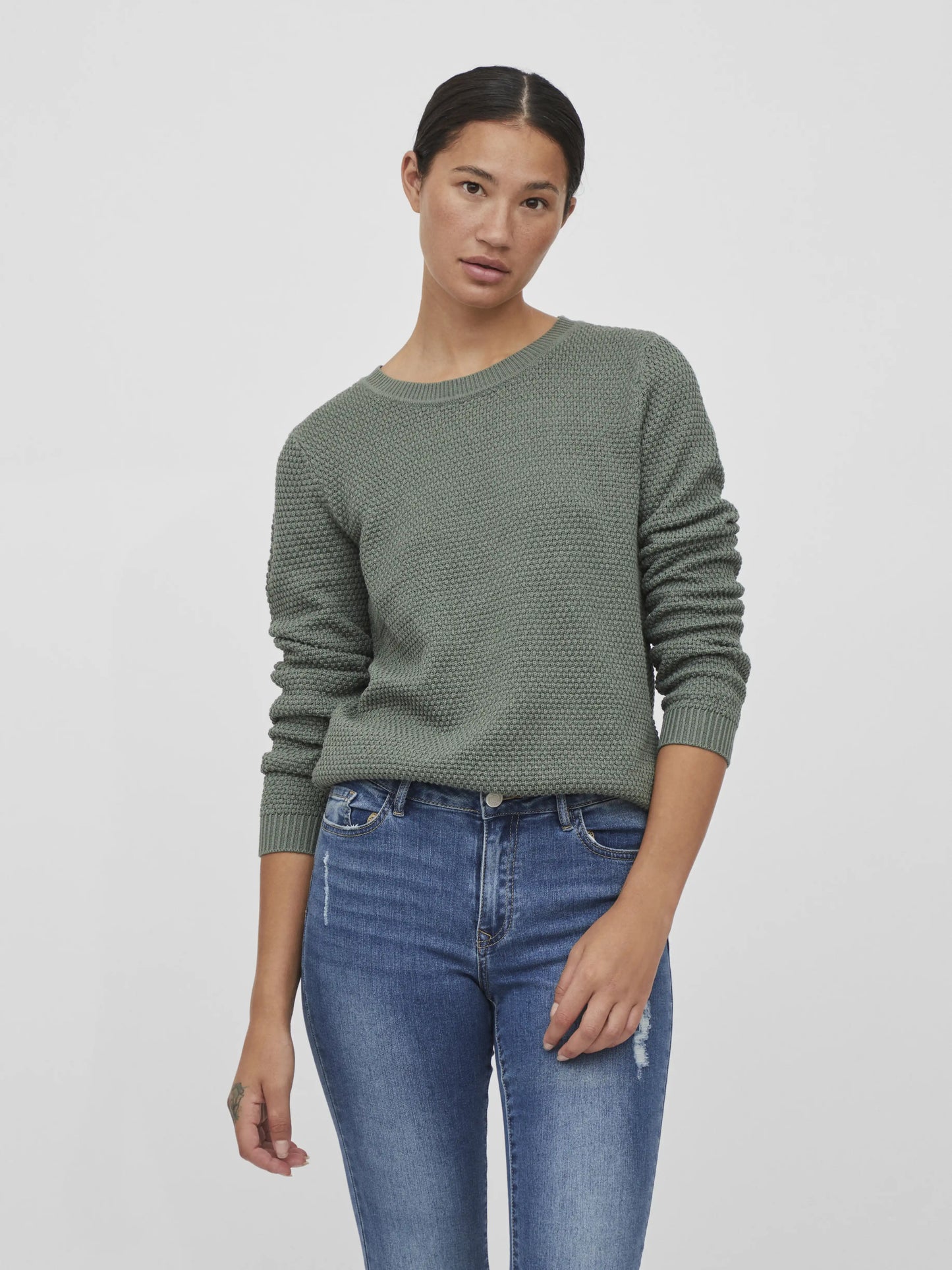 Vila Pullover Vidalo O-Neck Laurel Wreath