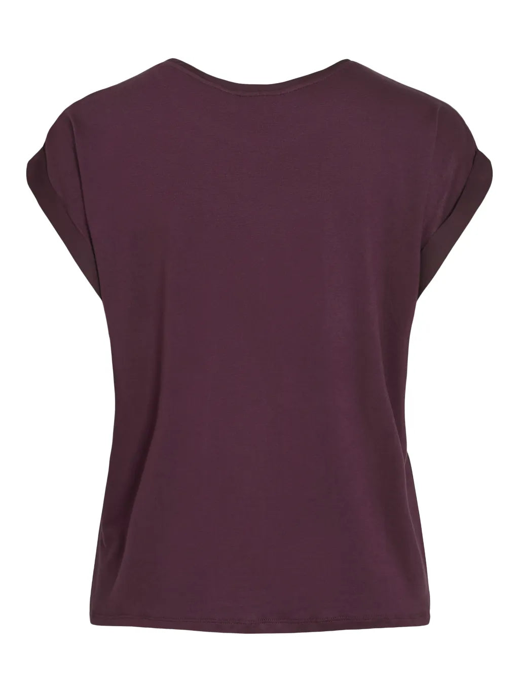 Vila T-shirt Viellette Satin Top Fig