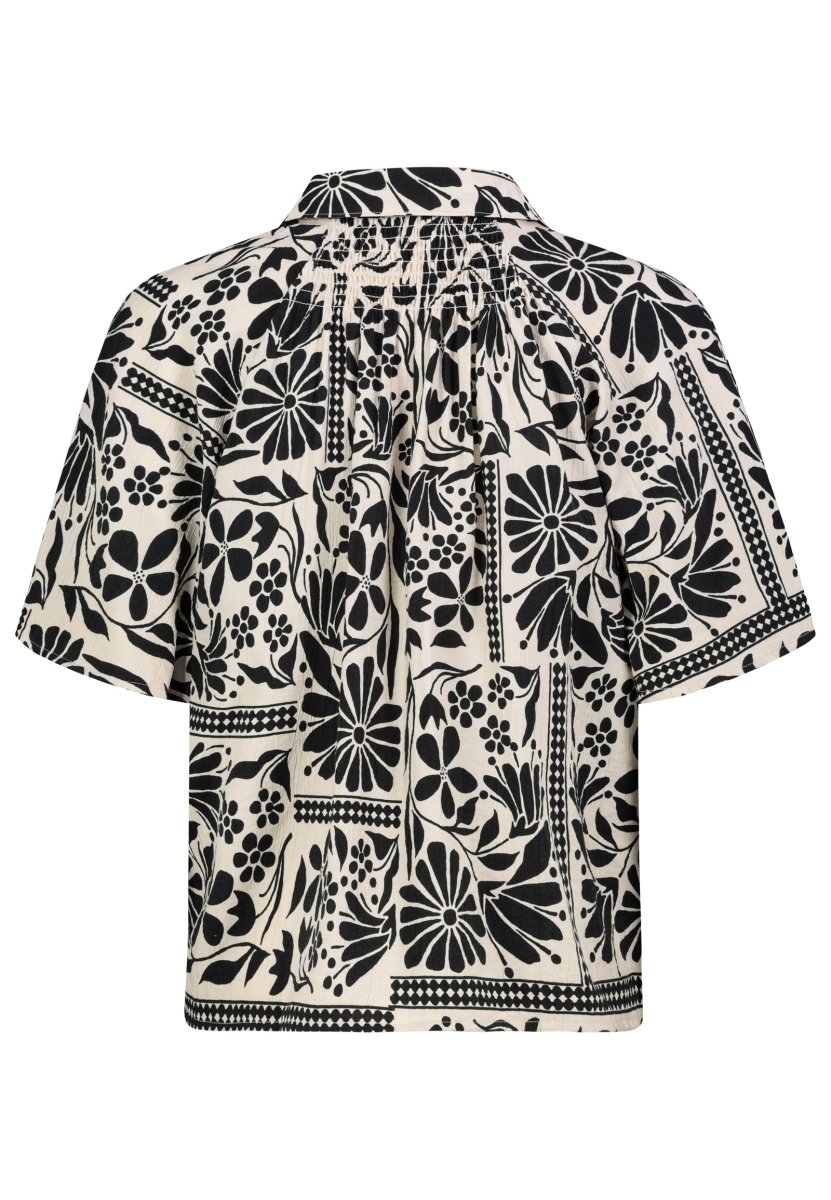 Authentic Style Damen, Bluse kurzarm D60125AG11335A - black