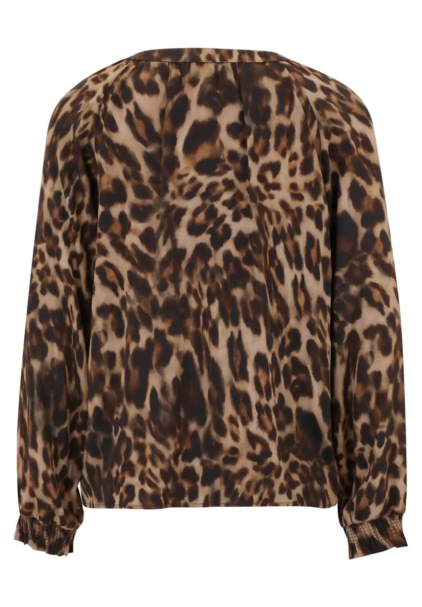 Cartoon Bluse Casual in den Farben in der Farbe Brown/Camel