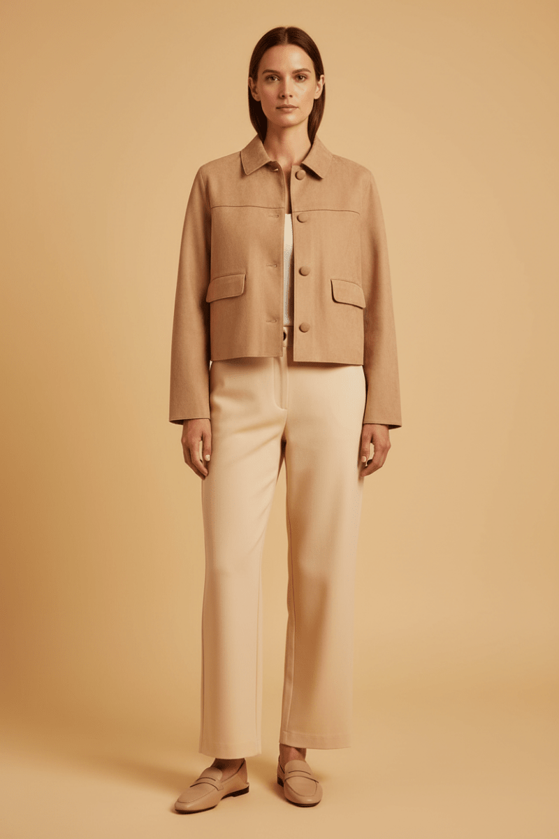 Cartoon Jacke Casual in der Farbe Sand