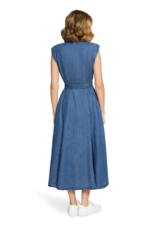 Cartoon Jeans Kleid Kurz 1/2 Arm in der Farbe Blau