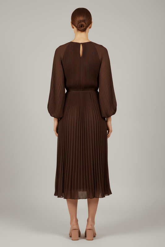 Cartoon Kleid Kurz 1/1 Arm in der Farbe Braun