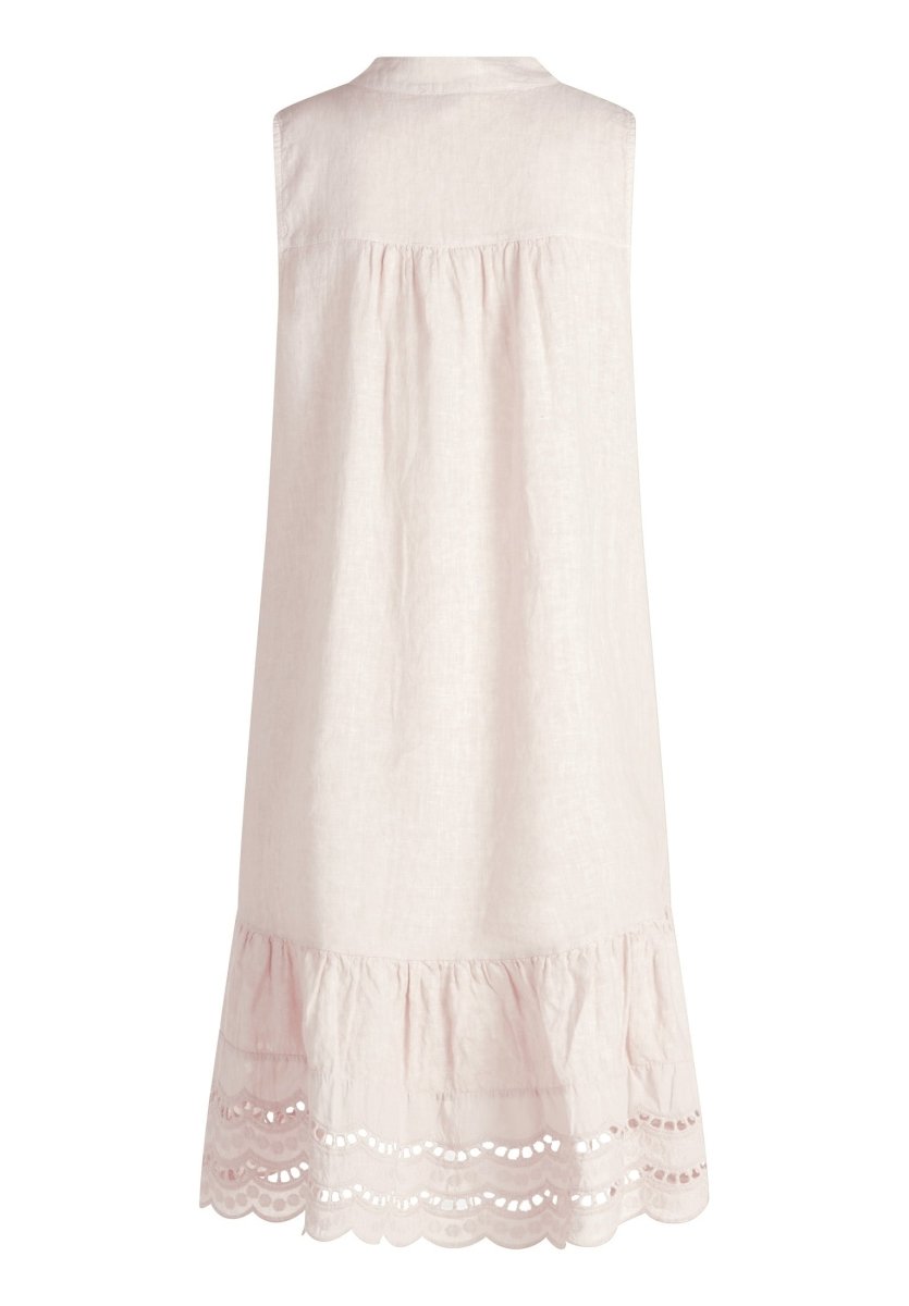 Cartoon Kleid Kurz ohne Arm in der Farbe Beige