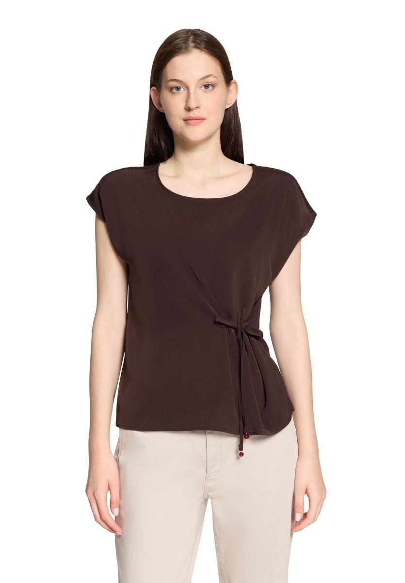 Cartoon Shirt Kurz 1/2 Arm in der Farbe Braun