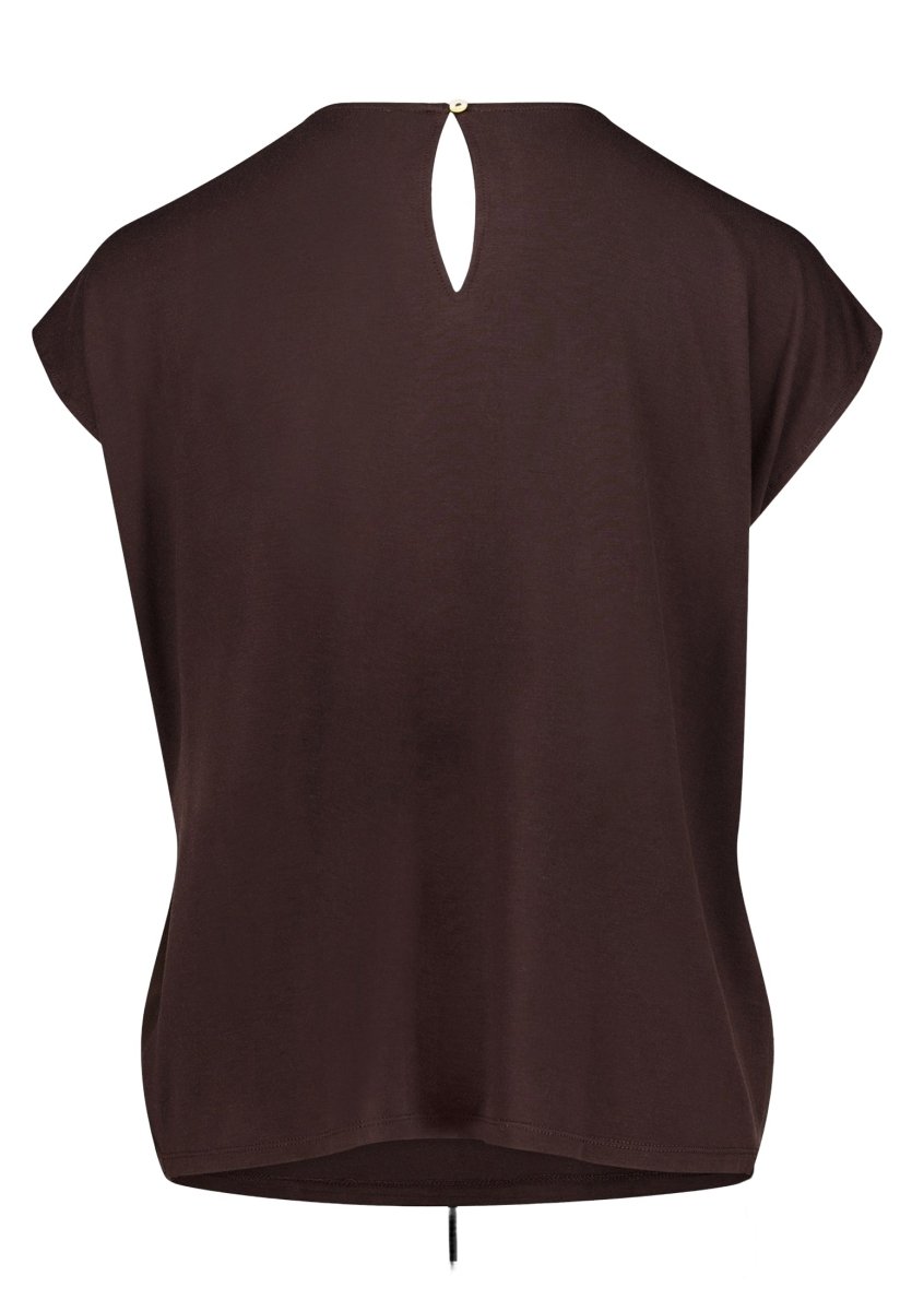 Cartoon Shirt Kurz 1/2 Arm in der Farbe Braun