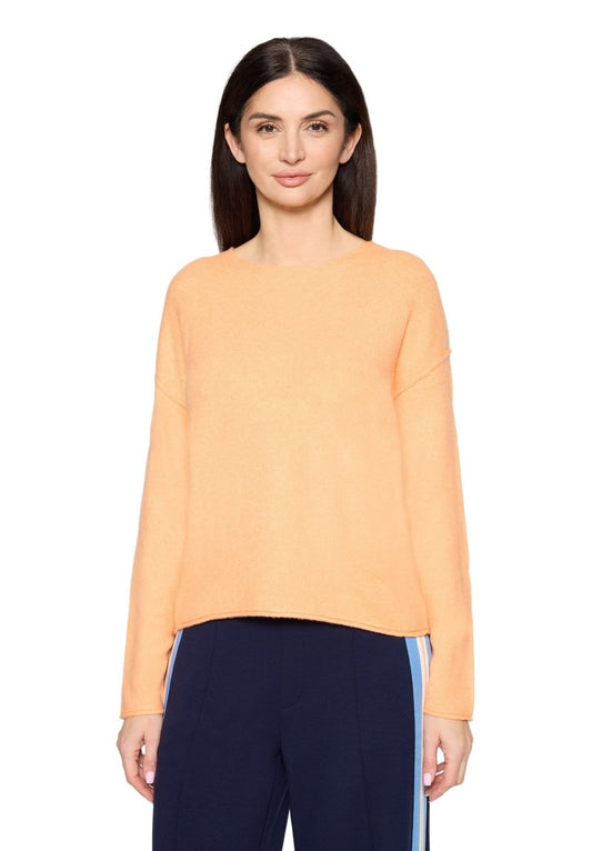 Cartoon Strickpullover in der Farbe orange