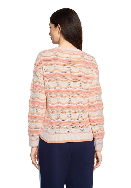 Cartoon Strickpullover Kurz 1/1 Arm