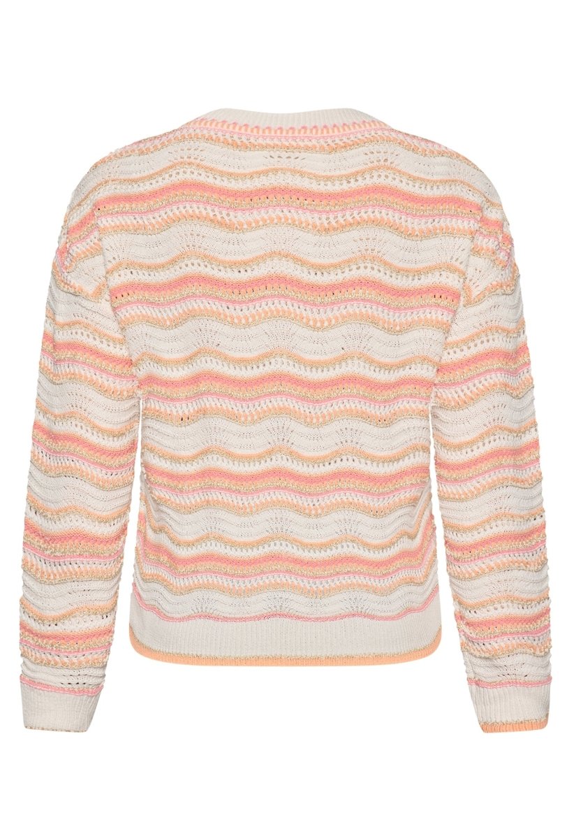 Cartoon Strickpullover Kurz 1/1 Arm