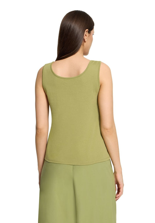 Cartoon Top Kurz TrAEgertop in der Farbe Oliv