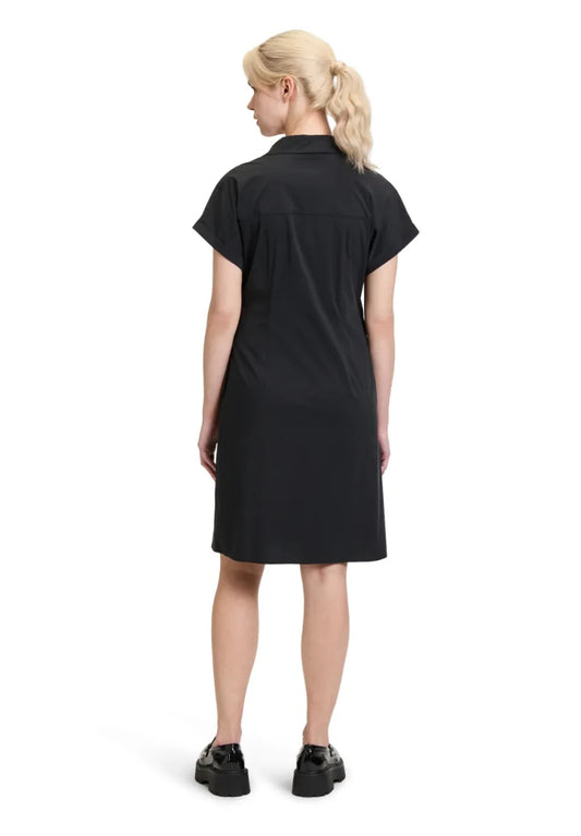 Cartoon Wickelkleid in der Farbe Schwarz