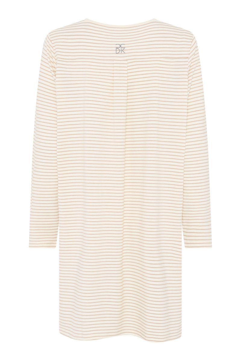 CCDK Bea L/S Dress Cement Stripe