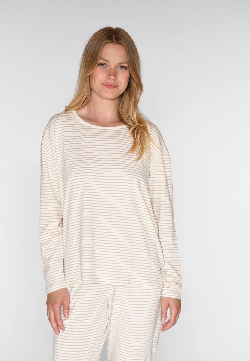 CCDK Britt L/S T-shirt Cement Stripe
