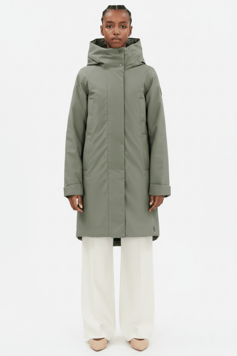 Elvine Damen Jacke Eline PET Poly 5K in Silbergrün