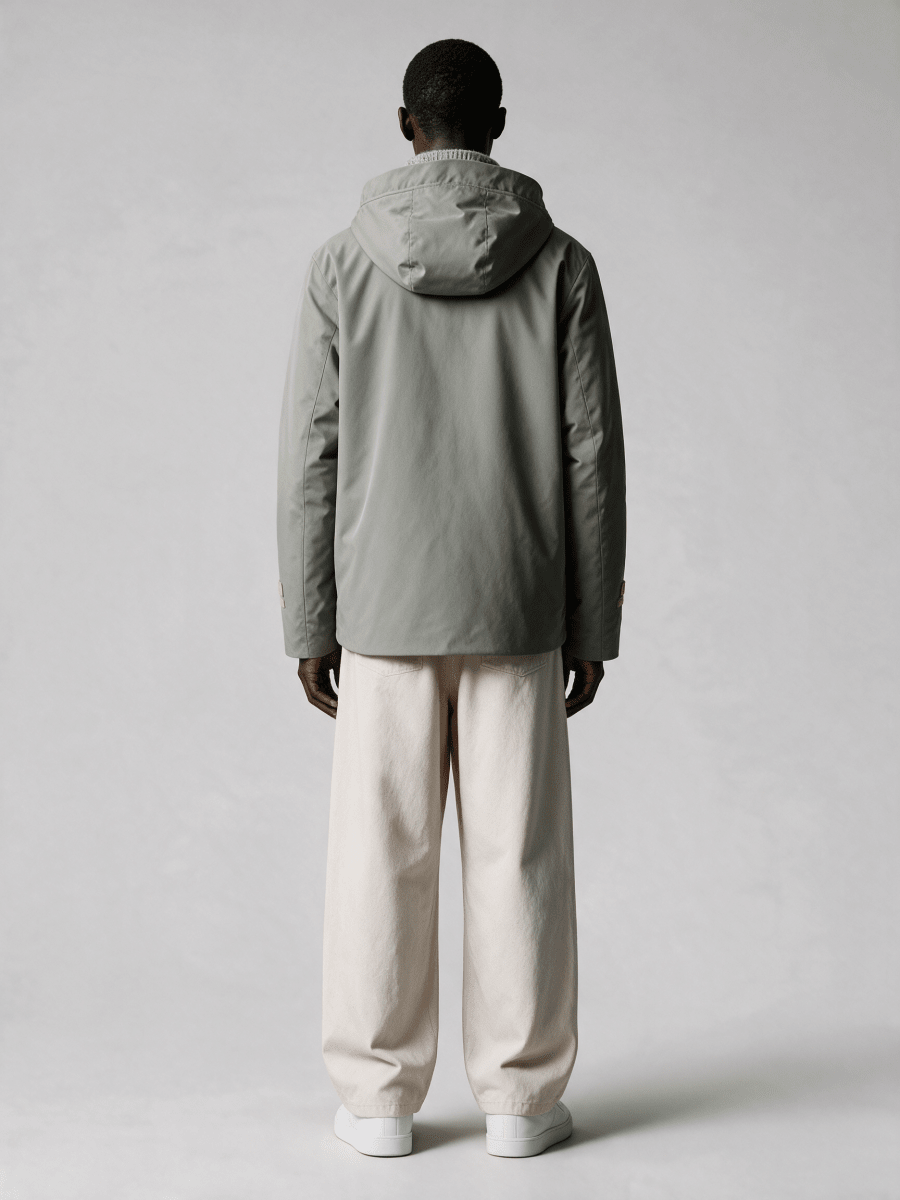 Elvine Herren Jacke Nouha Heavy Oxford 10K in Silbergrün
