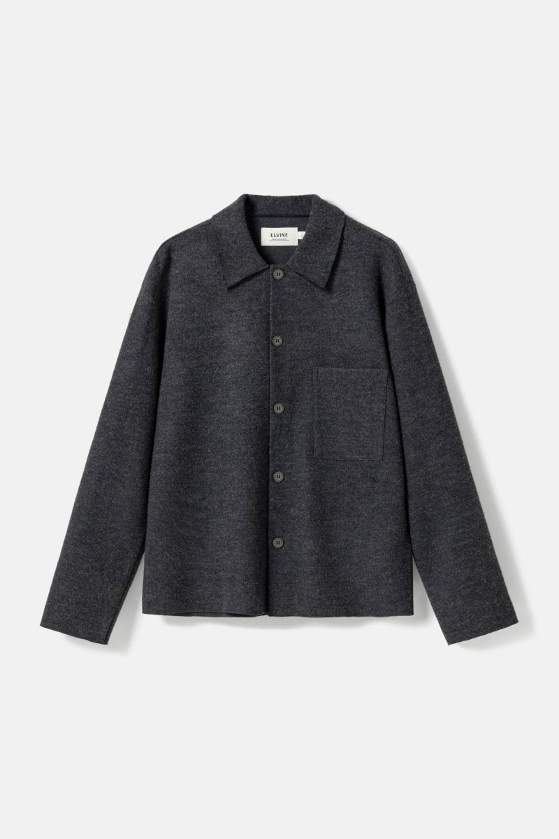 Elvine Herren Pullover Jens in Dunkelgrau meliert