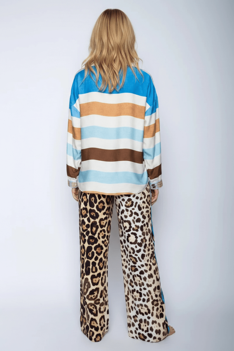 Emily Van Den Bergh Hose Leopardenmuster