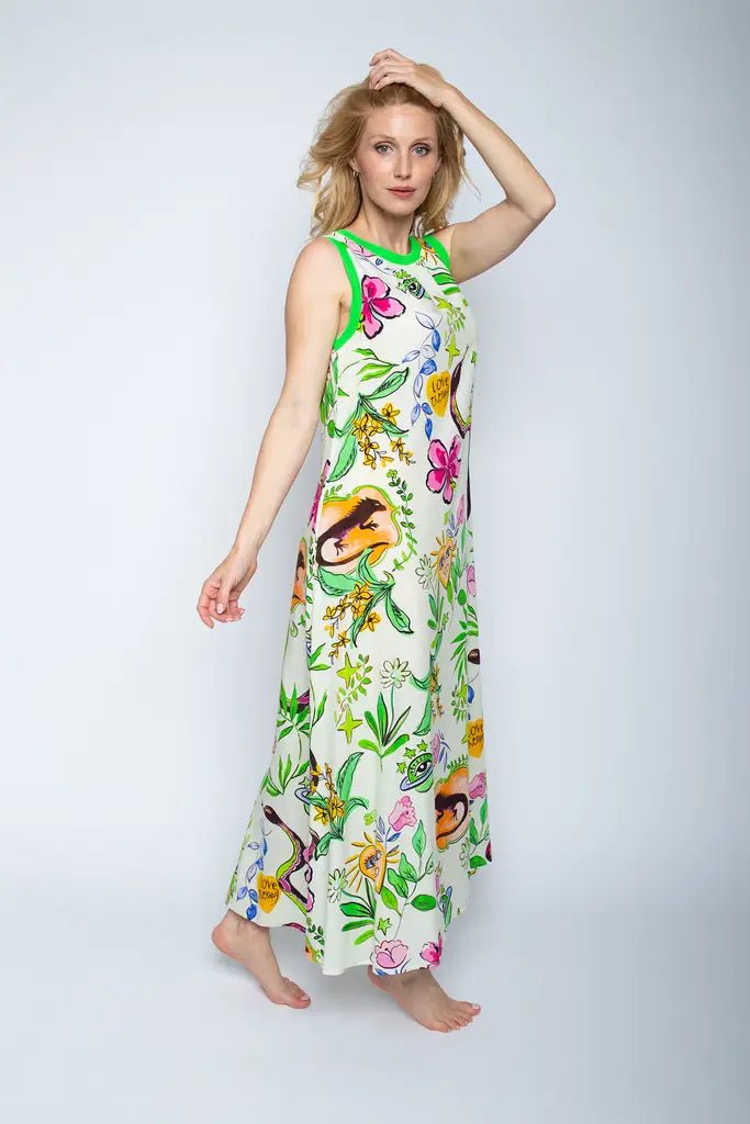 Emily Van Den Bergh Kleid White Comic