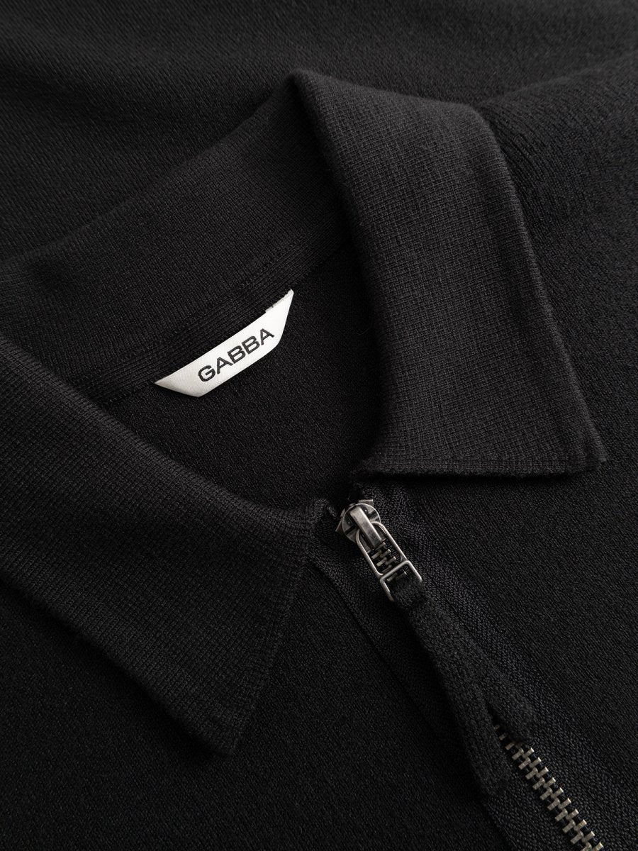 Gabba GABadriel Half Zip Lume LS Knit in der Farbe Meteorite