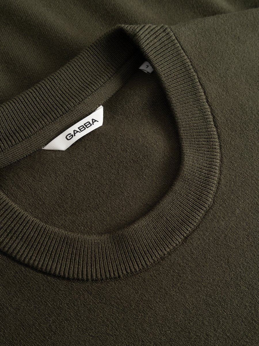 Gabba GABadriel O-Neck Lume LS Knit in der Farbe Forest Night