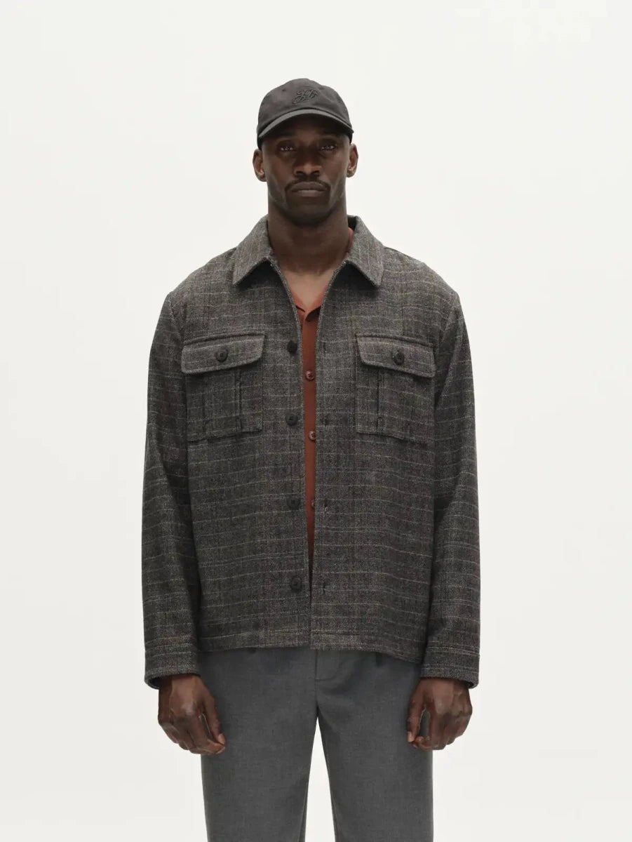 Gabba Hemdjacke Flap Tishi in der Farbe Brown Check