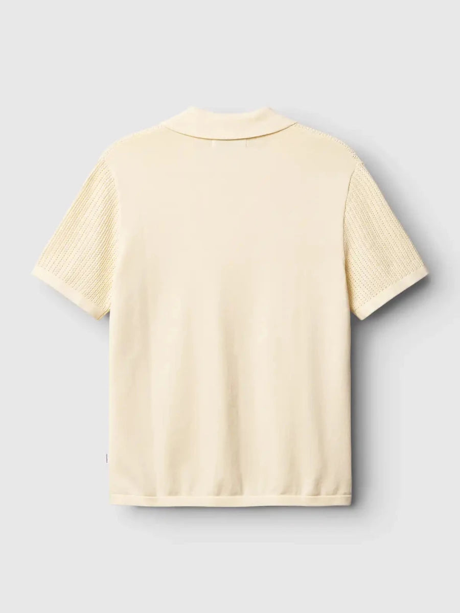 Gabba Polo Hemnd Geno Resort SS Ecru Light