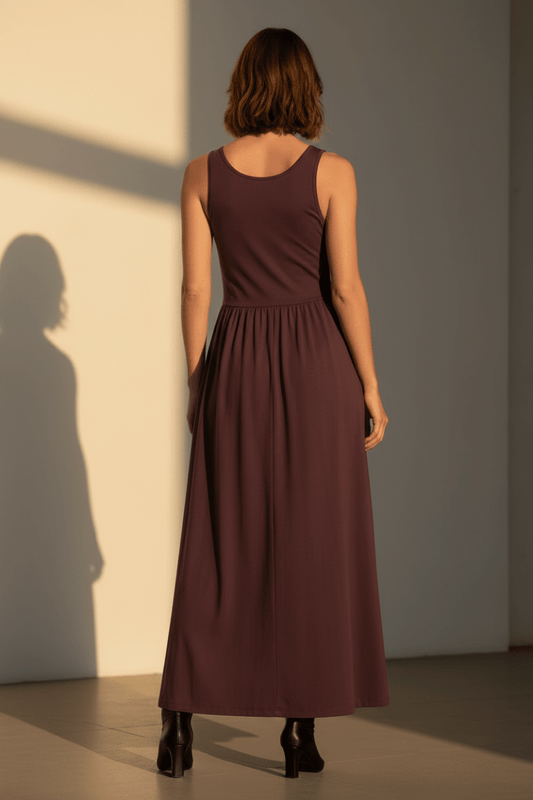 Herrlicher Casita Dress Jersey Kleid für Damen in Wine