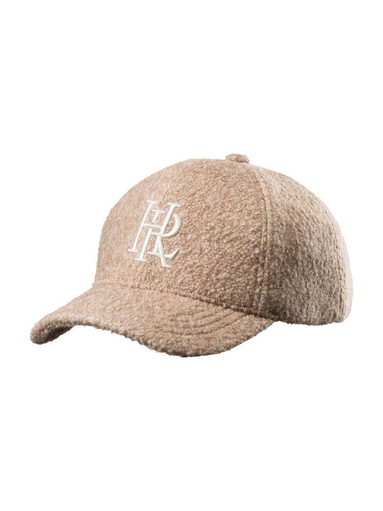 Herrlicher Lenny Fleece Wool Logo Cap in Caramel