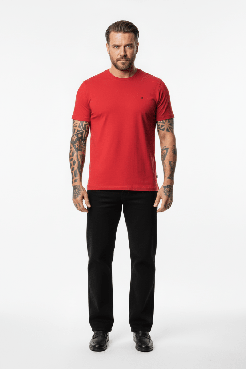 Le Deux T-Shirt Norregaard Scarlet Sage