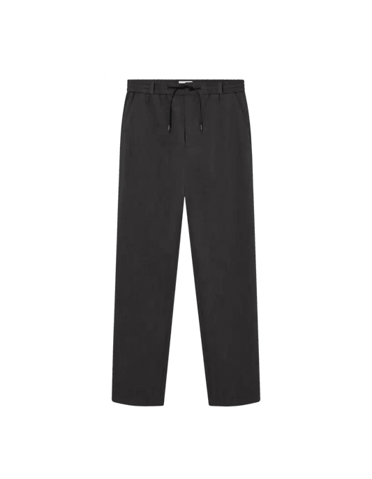 Les Deux Hose Como Tapered Textured Pants in der Farbe Dark Grey Melange