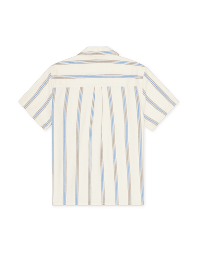 Les Deux Lawson Stripe SS Shirt in der Farbe EGGNOG WHITE