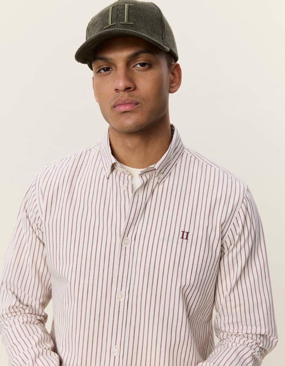 Les Deux Light Oxford Striped Shirt Rot