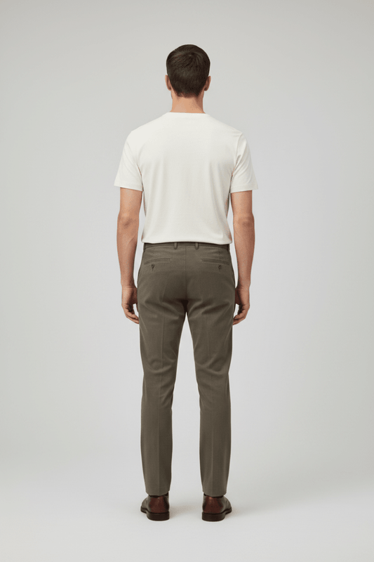 Les Deux Mini Check Reg Suit Pants Dark Sand – Herren Anzughose Karo