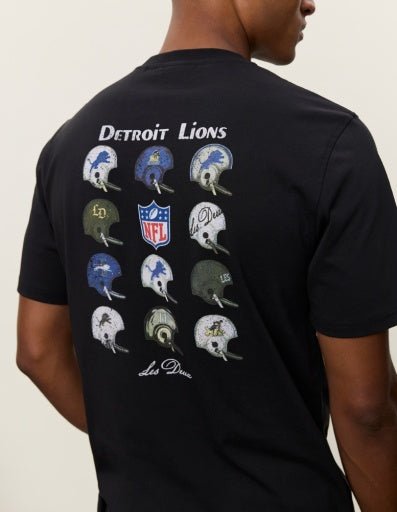 Les Deux NFL Helmet T-Shirt Schwarz – Herren T-Shirt Bio-Baumwolle