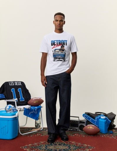 Les Deux NFL Truck T-Shirt Weiß – Herren T-Shirt aus Bio-Baumwolle