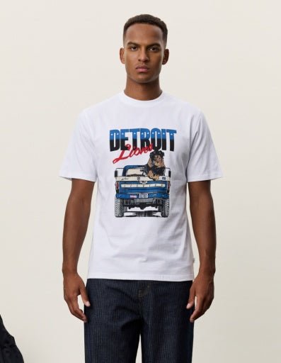 Les Deux NFL Truck T-Shirt Weiß – Herren T-Shirt aus Bio-Baumwolle