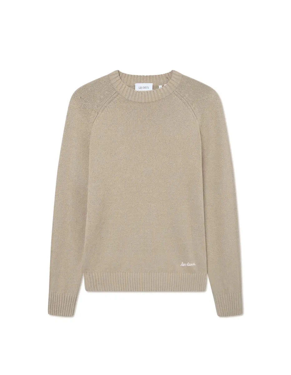 Les Deux Pullover Brad in der Farbe Dark Sand
