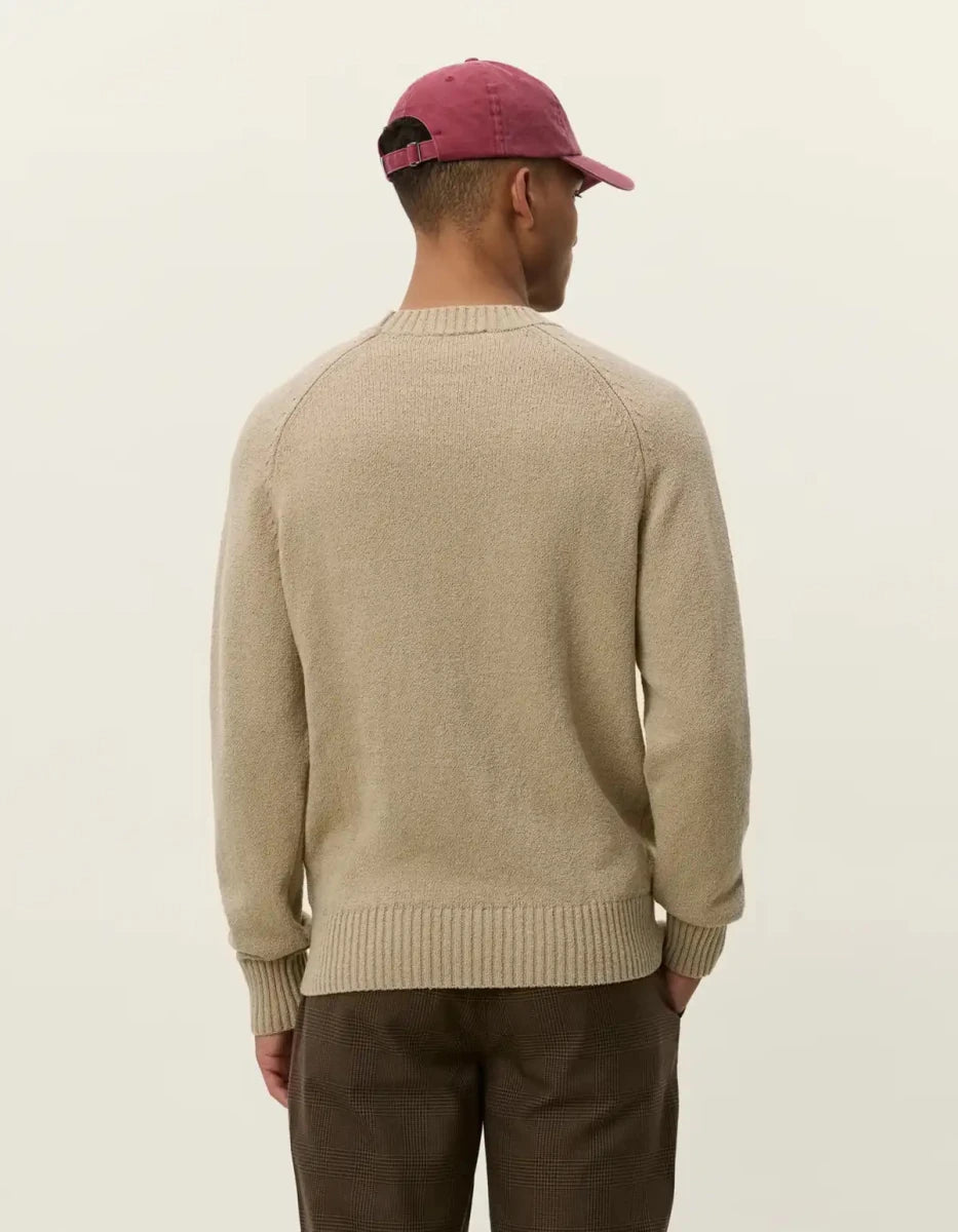 Les Deux Pullover Brad in der Farbe Dark Sand