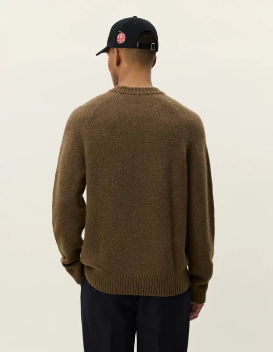 Les Deux Pullover Gilbert in der Farbe Teak Brown