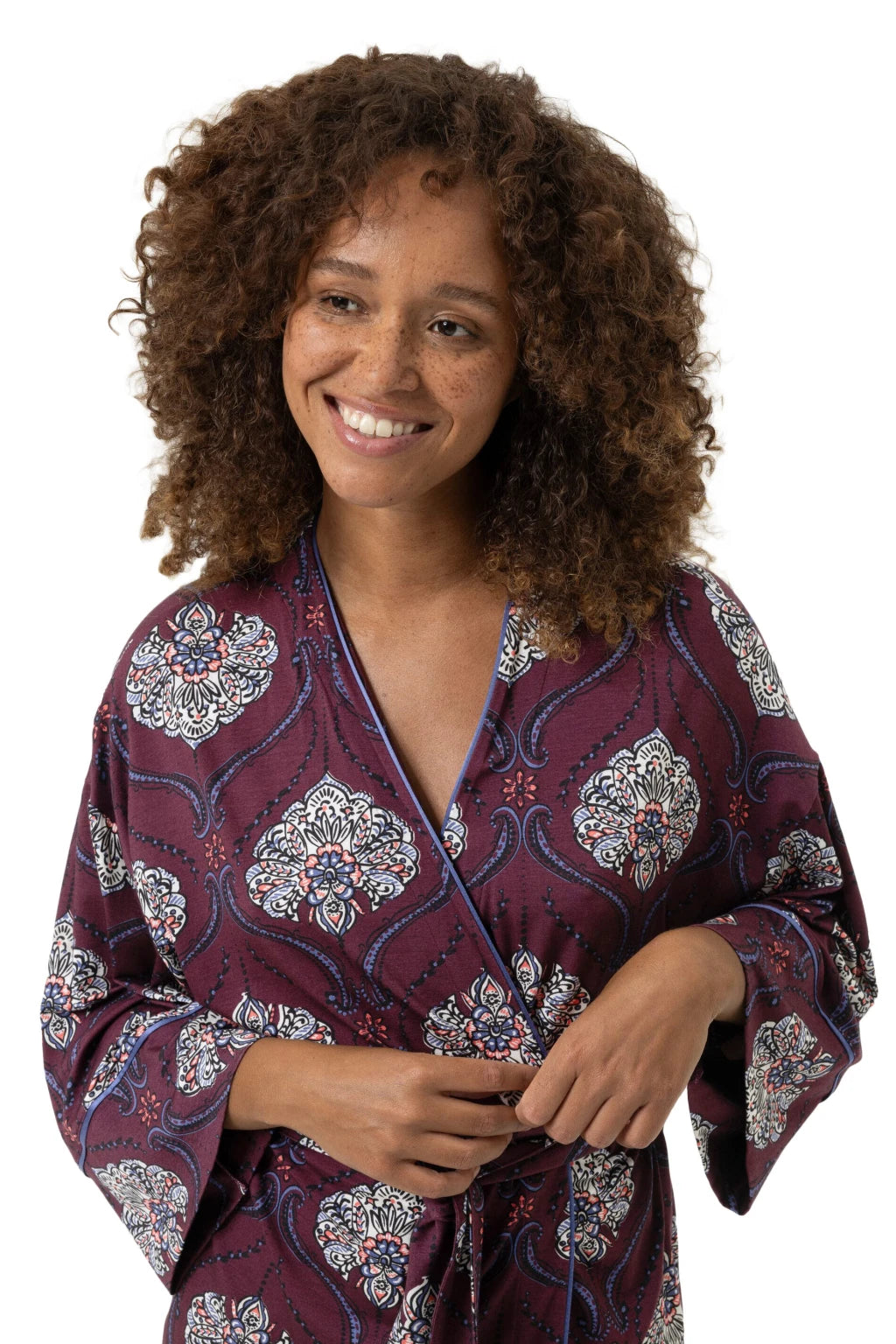 Mey Kimono Mysterious Ornaments Boysenberry