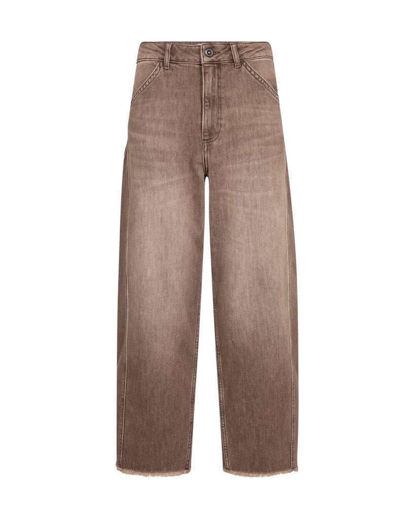 Mos Mosh Elva Baisha Jeans High Waist Barrel Fit in Delicioso Washed
