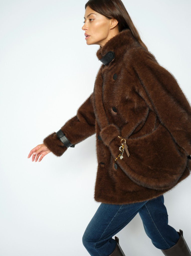 Mos Mosh MMCia Faux Fur Bag in der Farbe Delicioso