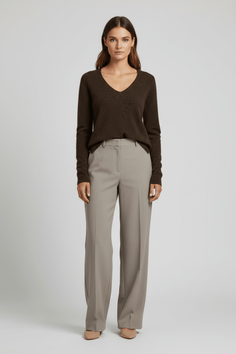 Mos Mosh MMMape Sophia V-Neck Knit in der Farbe Delicioso