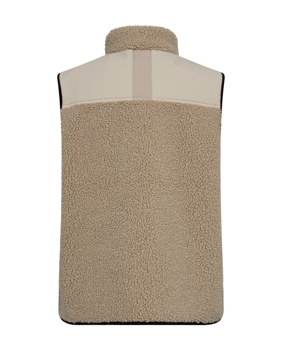 Mos Mosh Teddy Vest Rowe Eli in deMr Farbe Feather Grey