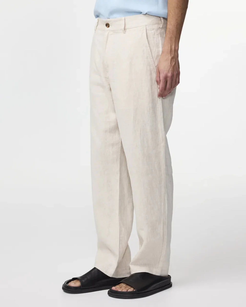 NN. 07 Leinenhose Aden in der Farbe Beige
