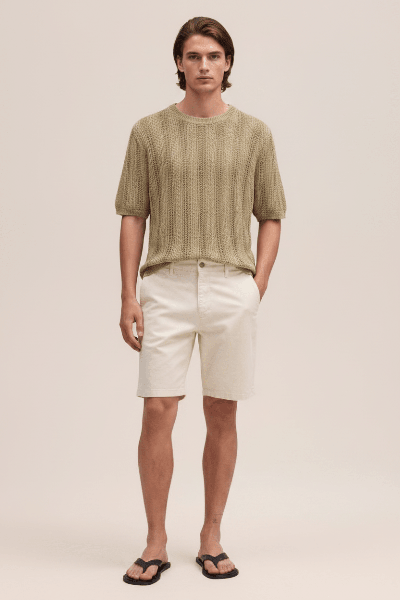 NN07 Aden Shorts 1923 Ivory nan