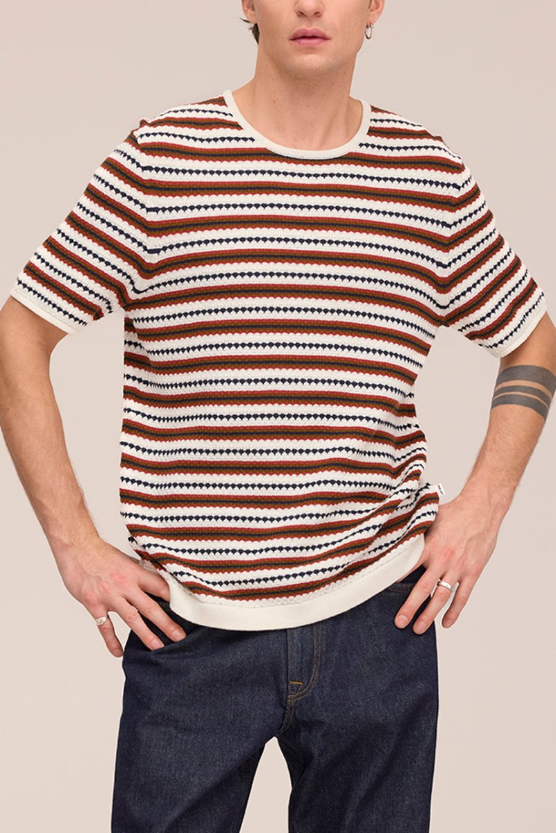 NN07 Bari t-shirt 6686 Ivory Multi Relaxed