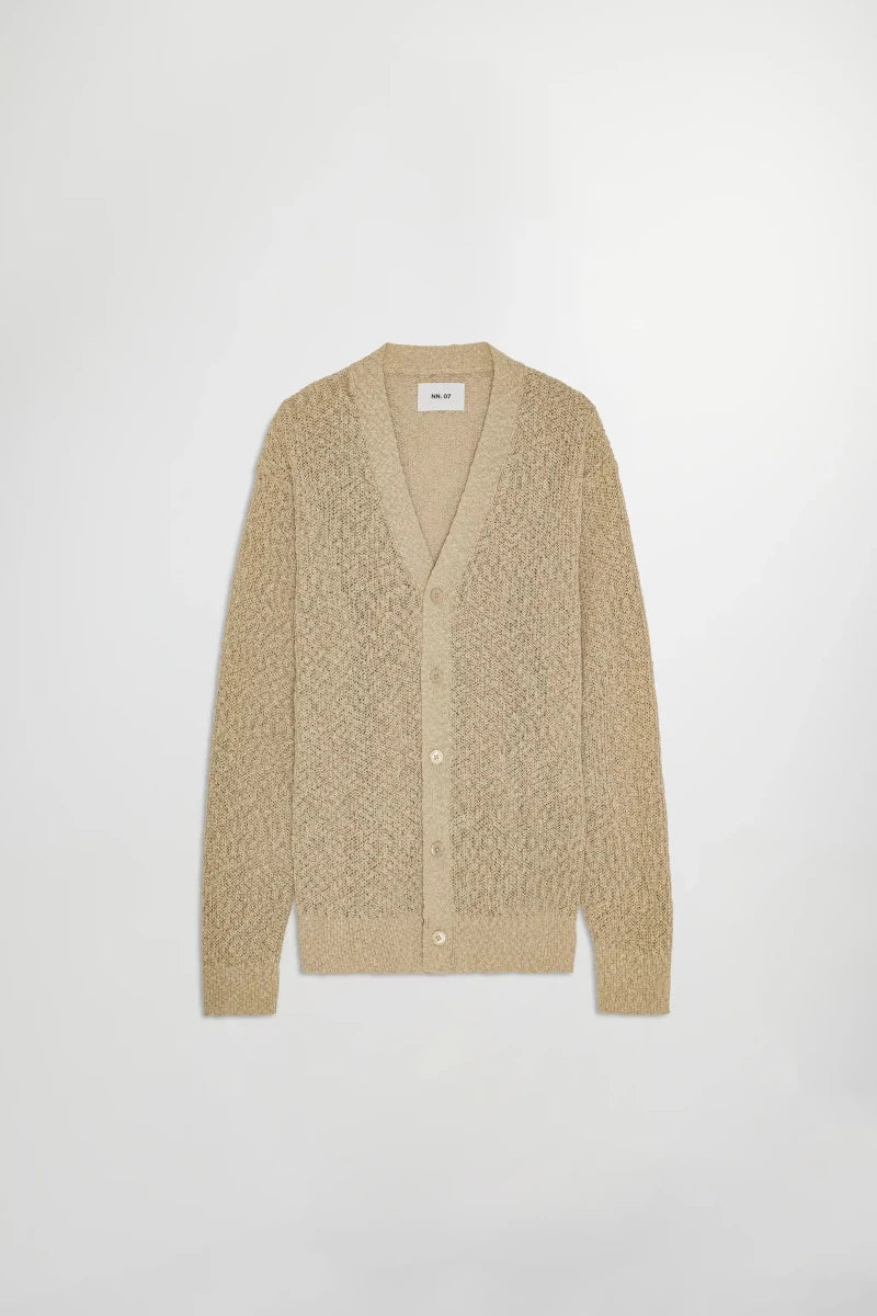 NN.07 Cardigan Dwayne Weisser Pfeffer