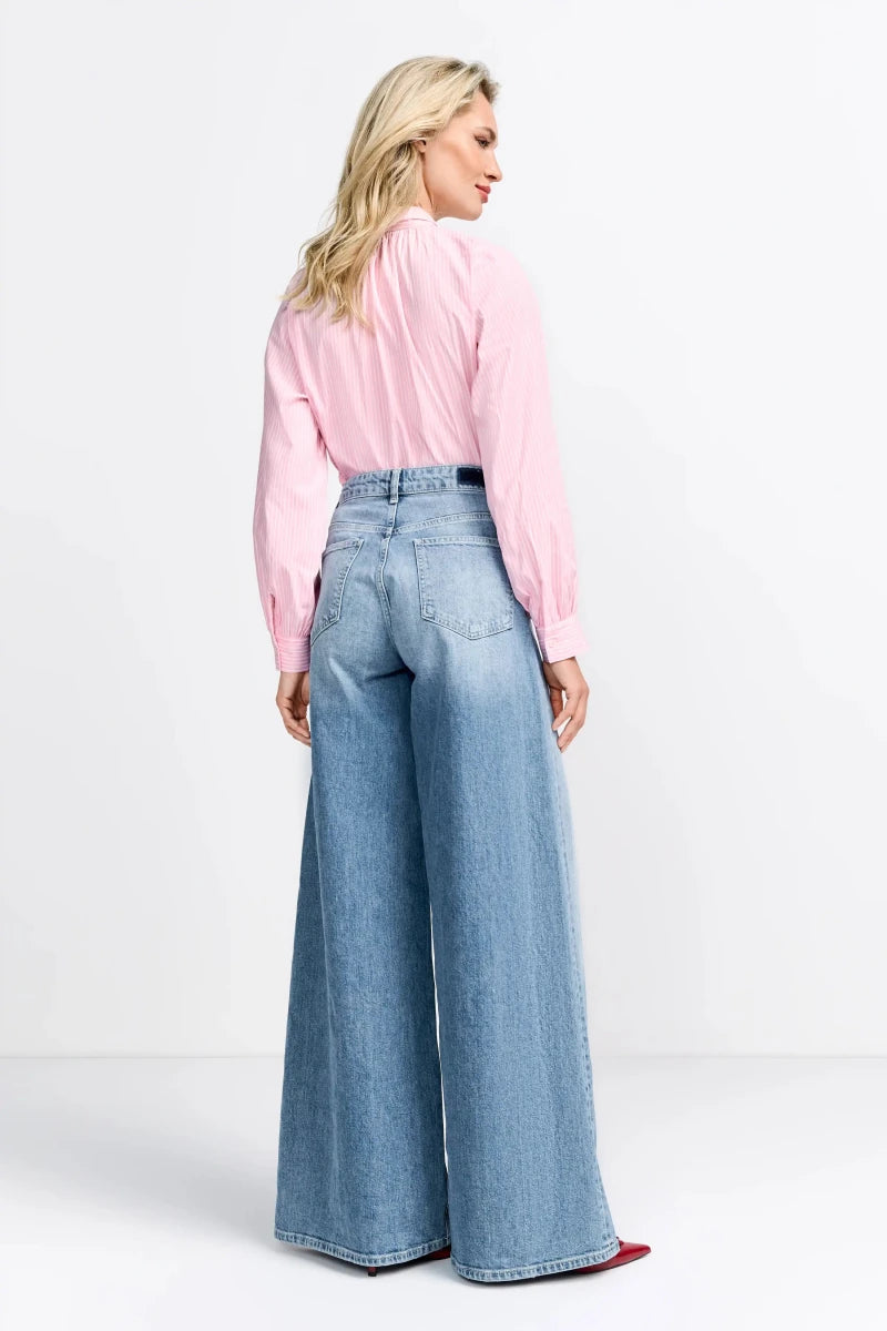 Rich and Royal Jeans Flare denim blue